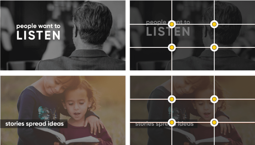 eye path control for presentations