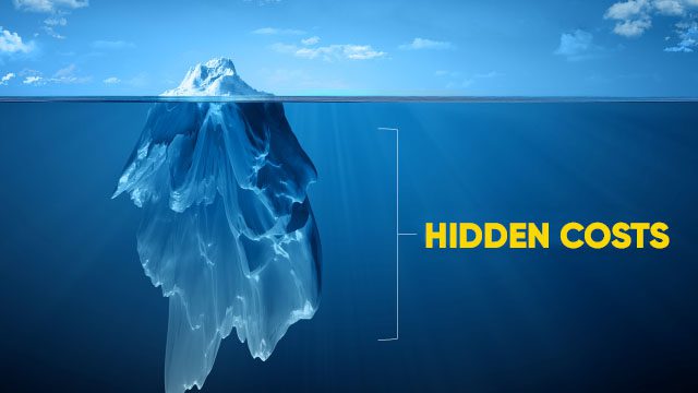 Hidden costs iceberg