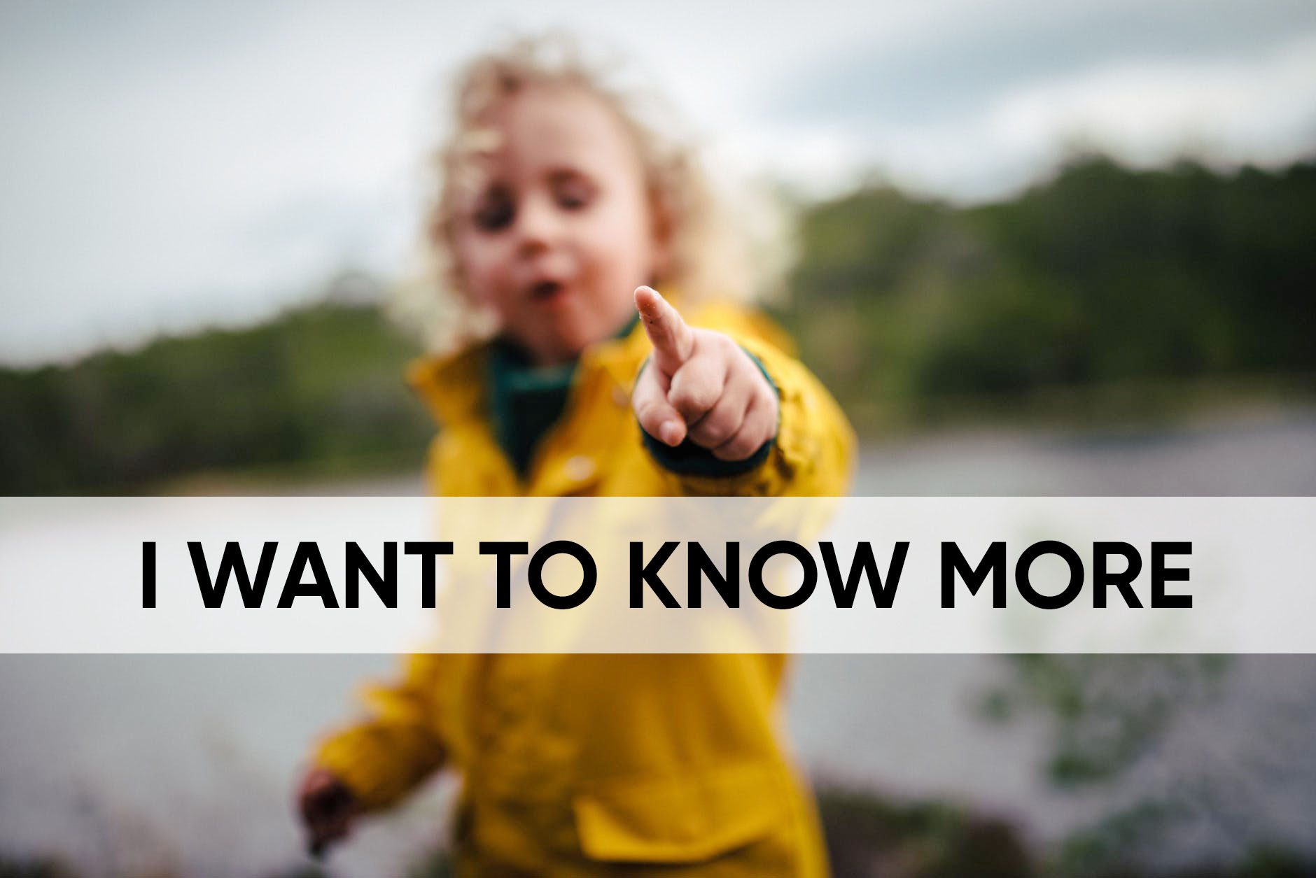 Child pointing at the camera