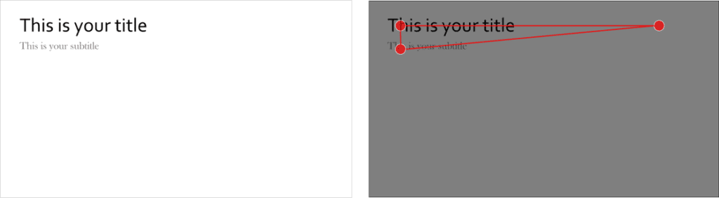 Eye Path Control for Presentations