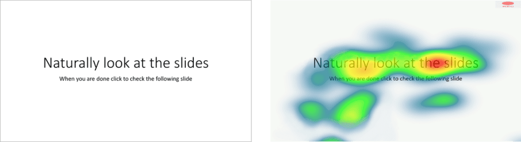 Eye Path Control for Presentations