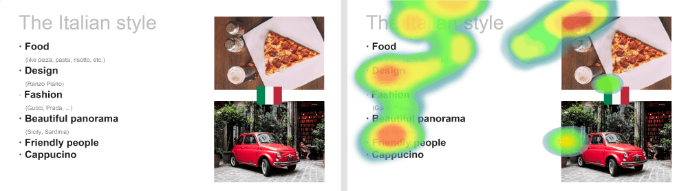 Eye Path Control for Presentations