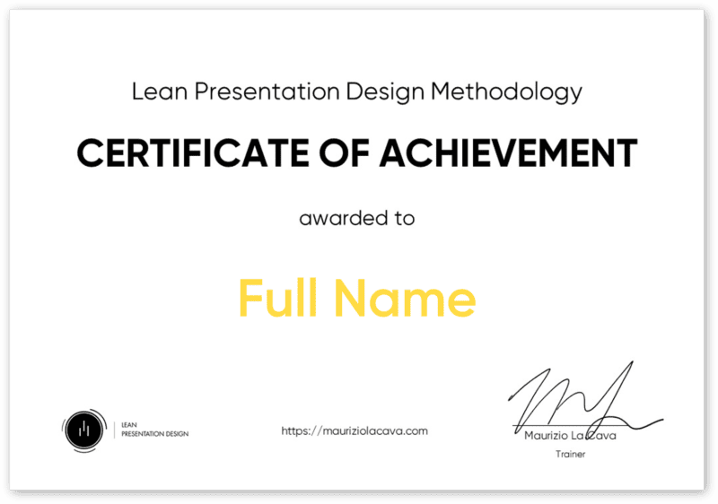Lean Presentation Design Course - MLC Presentation Design Consulting